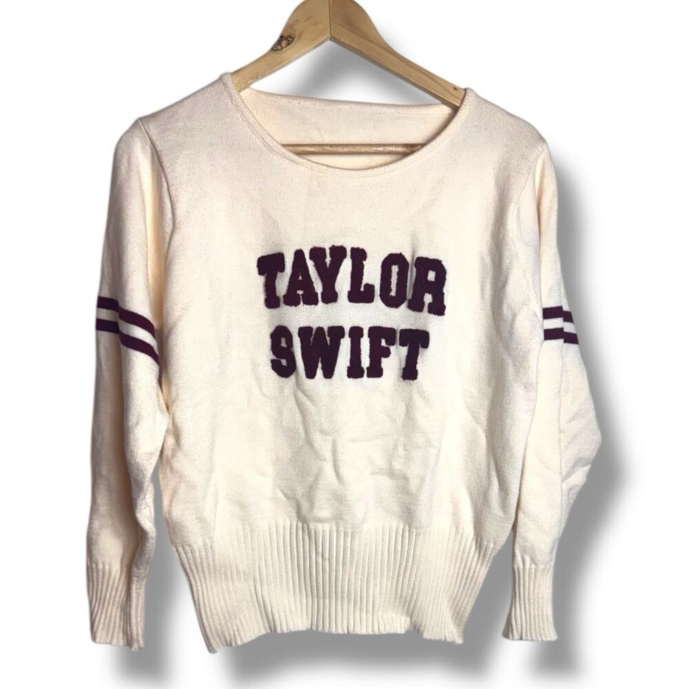 Taylor Swift Knit Sweater - Red Taylor’s Edition Varsity XS Official Tour Merch
